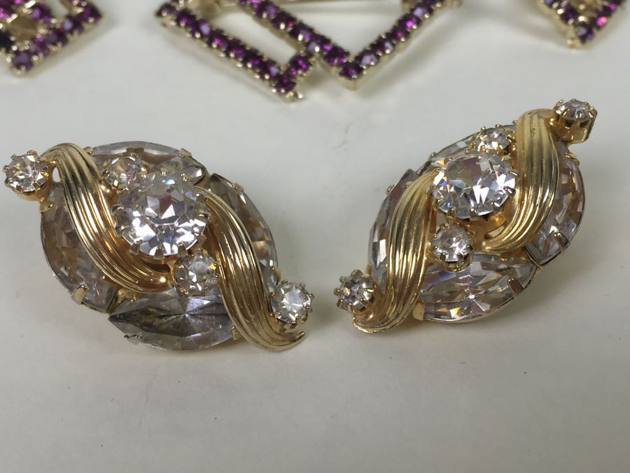Signed WEISS Rhinestone Jewelry Lot [Photo 4]