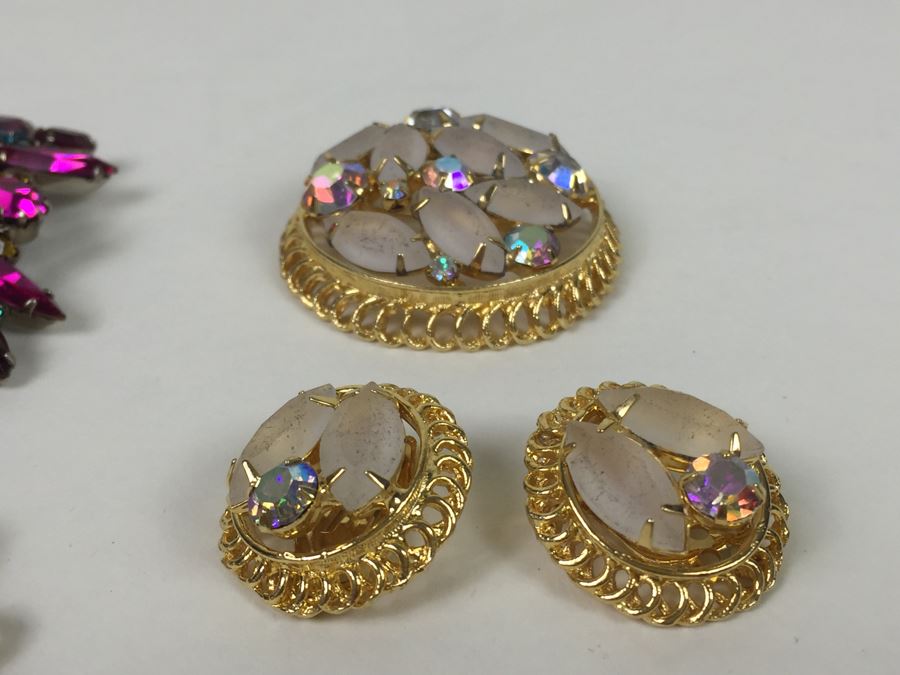 Possibly Juliana D&E Costume Rhinestone Jewelry Lot [Photo 30]