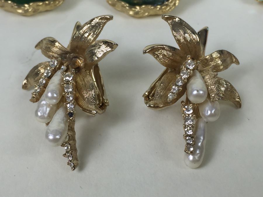Vintage Costume Jewelry Earring Lot [Photo 21]