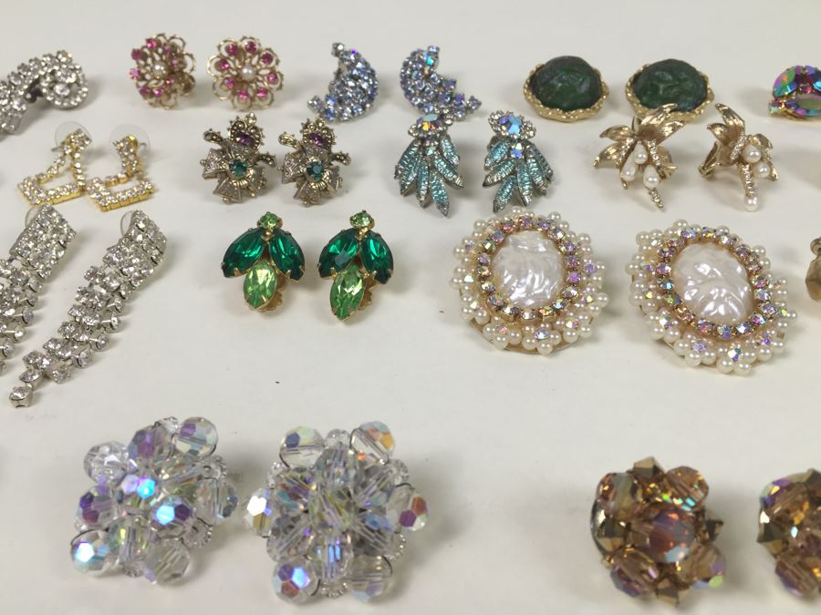 Vintage Costume Jewelry Earring Lot