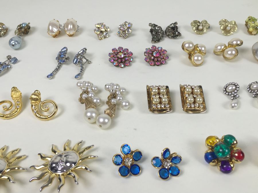 Vintage Costume Jewelry Earring Lot [Photo 4]
