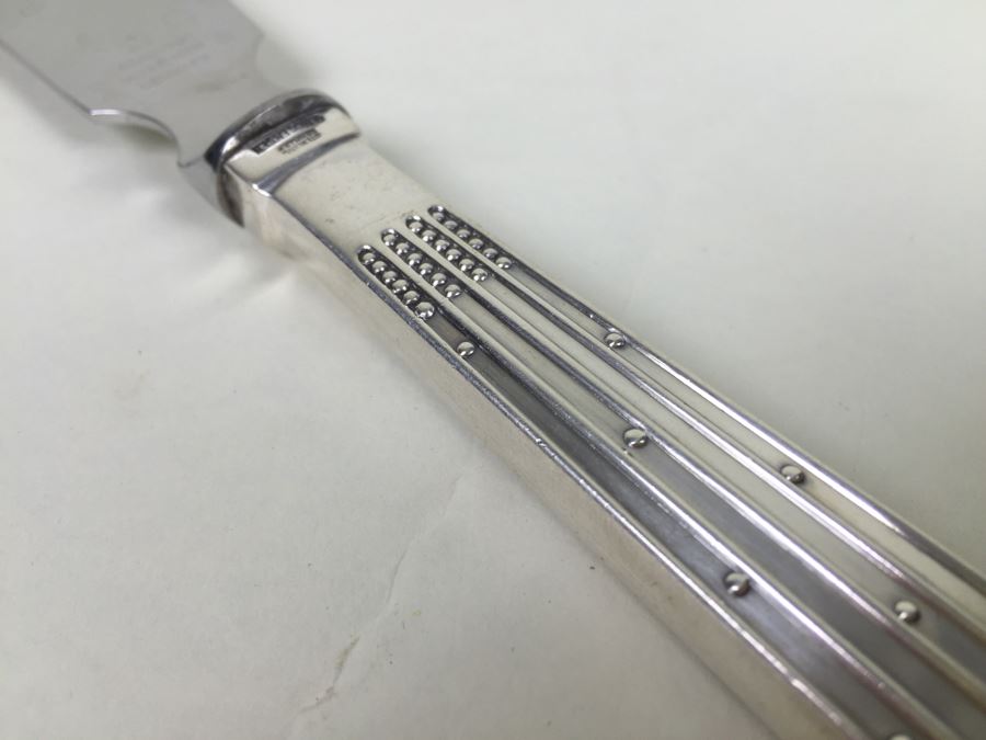 Vintage Raadvad Mogensen Denmark Sterling Handle Knife Champagne Pattern [Photo 2]