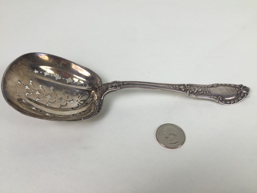 Antique Gorham Sterling Silver Spoon 105g Patent 1905 [Photo 1]