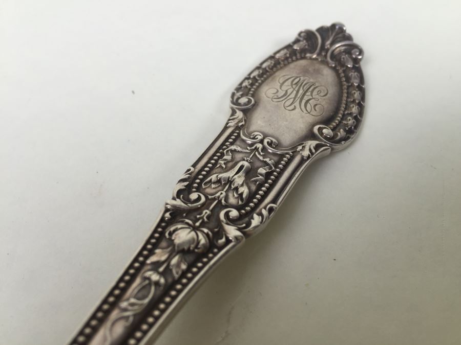 Antique Gorham Sterling Silver Spoon 105g Patent 1905 [Photo 2]