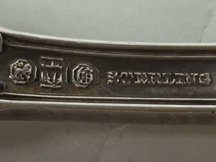 Antique Gorham Sterling Silver Spoon 105g Patent 1905 [Photo 12]