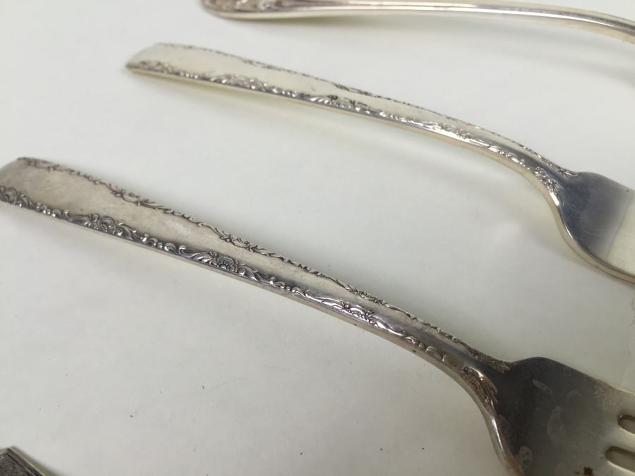 Sterling Silver Spoons And Forks 171g [Photo 5]