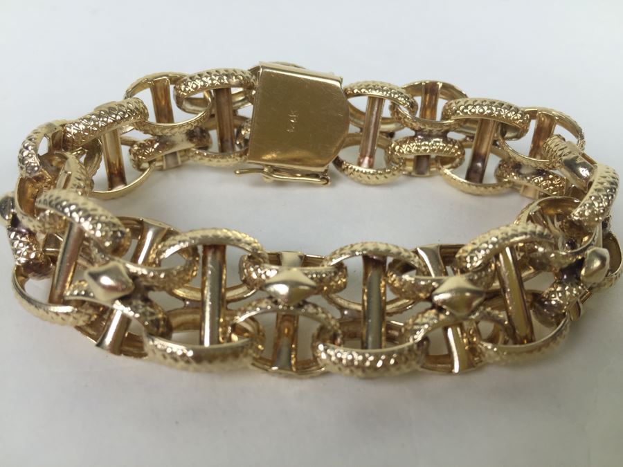 14K Gold Bracelet 38.4g [Photo 1]