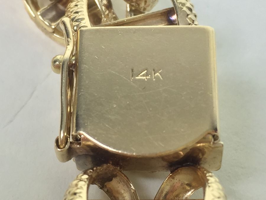 14K Gold Bracelet 38.4g [Photo 3]