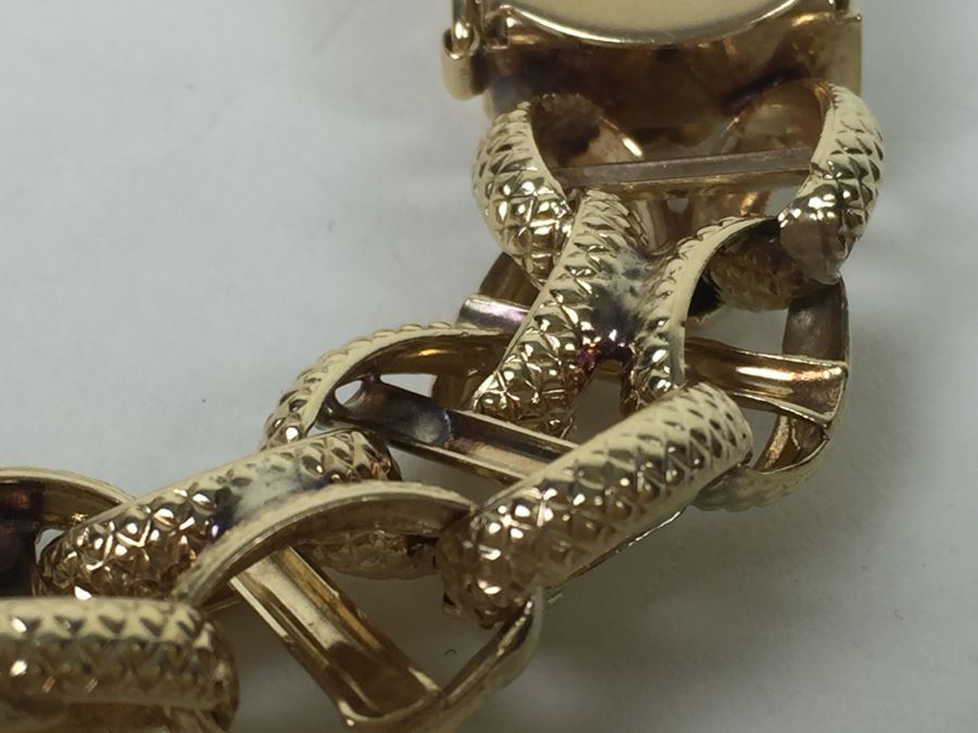 14K Gold Bracelet 38.4g [Photo 11]