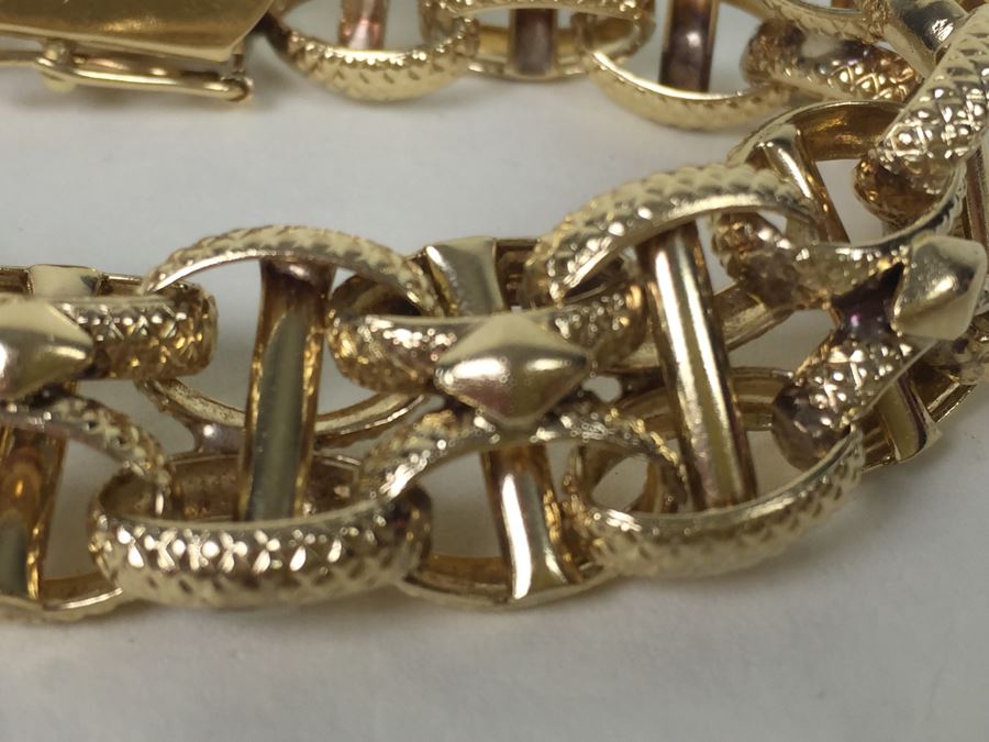 14K Gold Bracelet 38.4g [Photo 2]