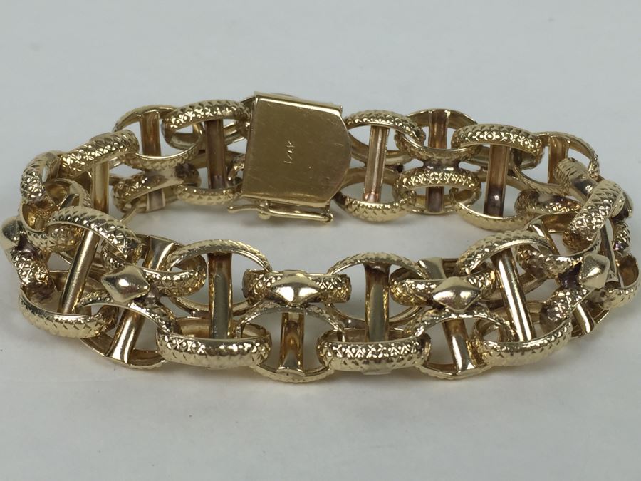 14K Gold Bracelet 38.4g