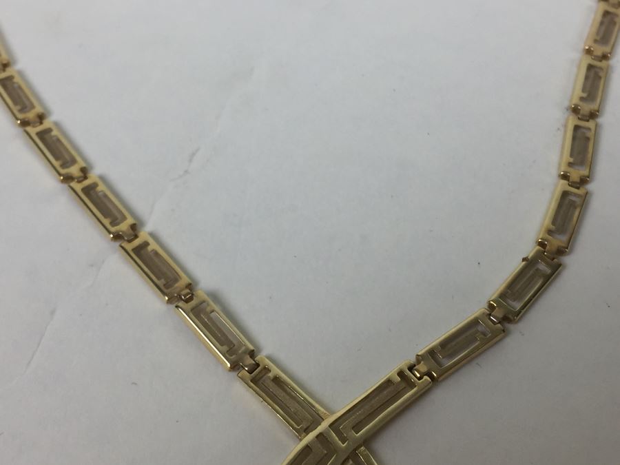 Gold Necklace Marked 10K Turkey 8g [Photo 5]