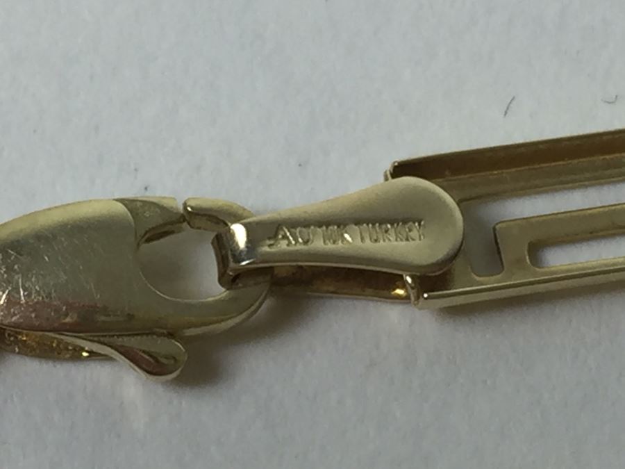 Gold Necklace Marked 10K Turkey 8g [Photo 3]