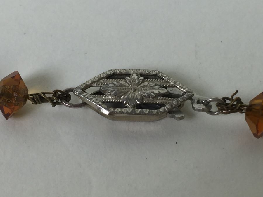 Cut Crystal Necklace With 14K Gold Clasp [Photo 3]