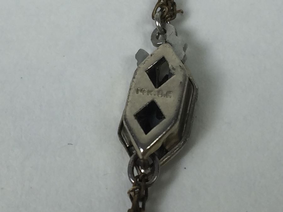 Cut Crystal Necklace With 14K Gold Clasp [Photo 4]