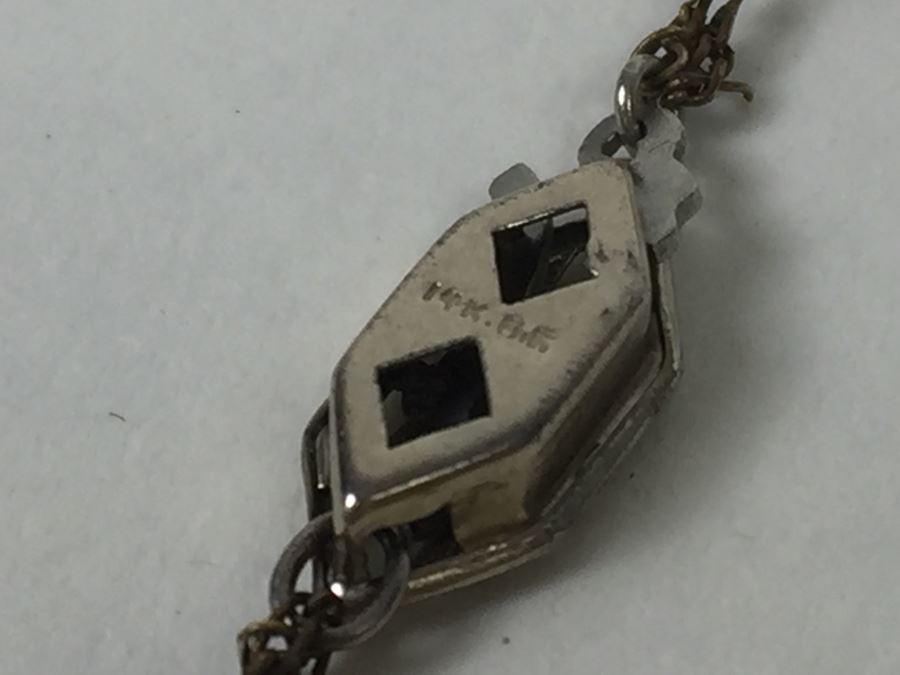 Cut Crystal Necklace With 14K Gold Clasp [Photo 8]