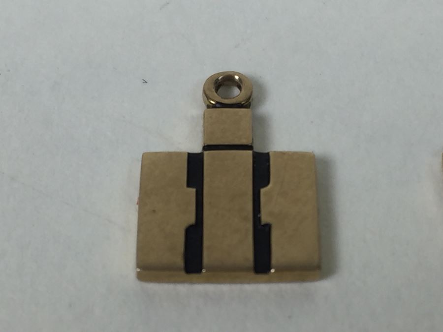 Vintage 10K Gold Pendants From Western Electric And International Harvester 3.07g [Photo 7]