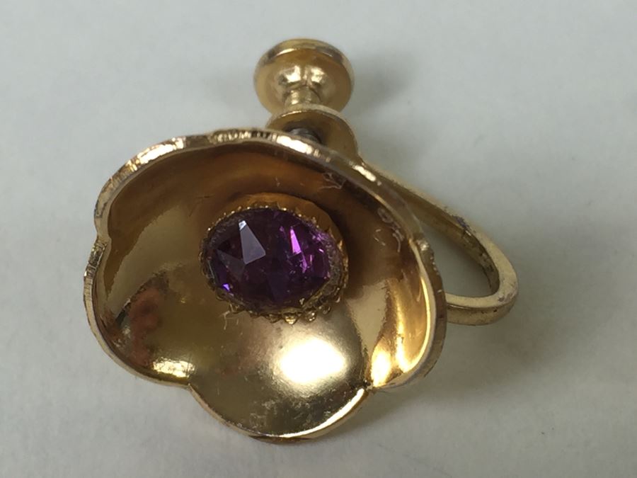 Sterling Silver Gold Tone Earrings [Photo 5]