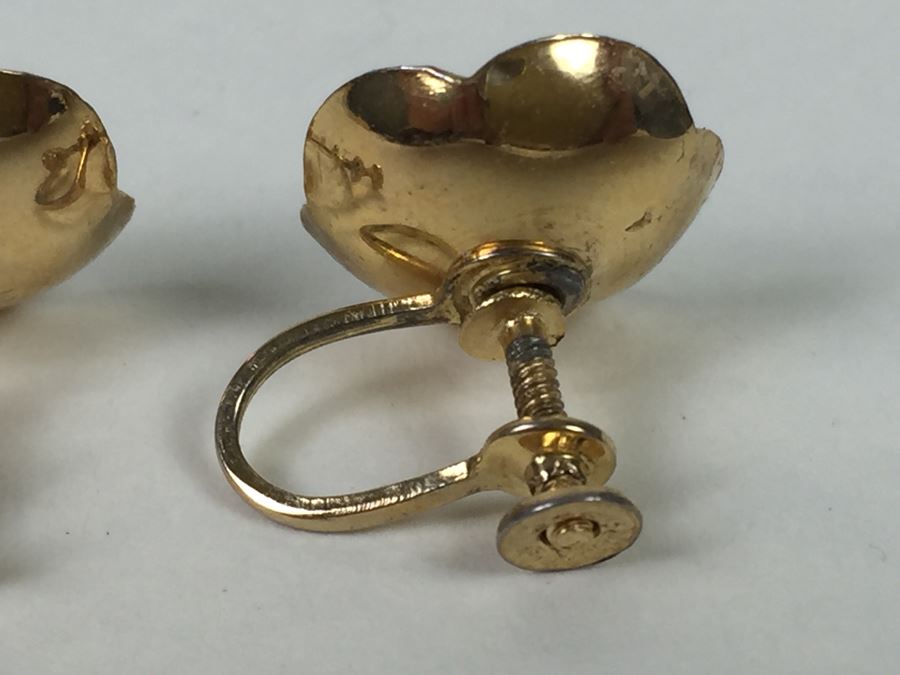 Sterling Silver Gold Tone Earrings [Photo 7]