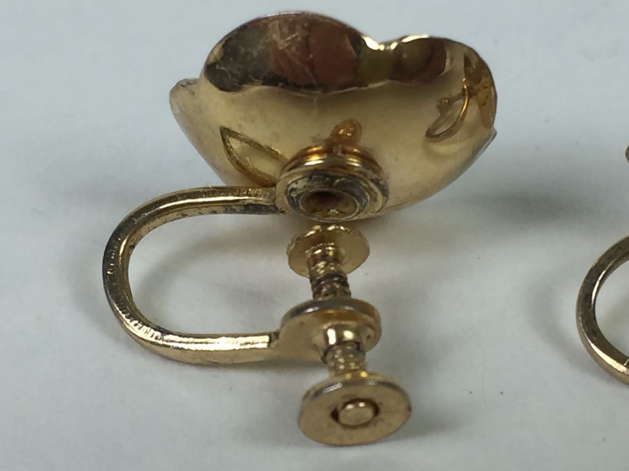 Sterling Silver Gold Tone Earrings [Photo 6]