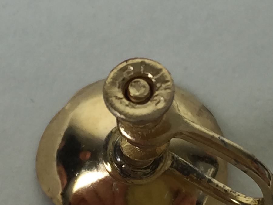 Sterling Silver Gold Tone Earrings [Photo 3]