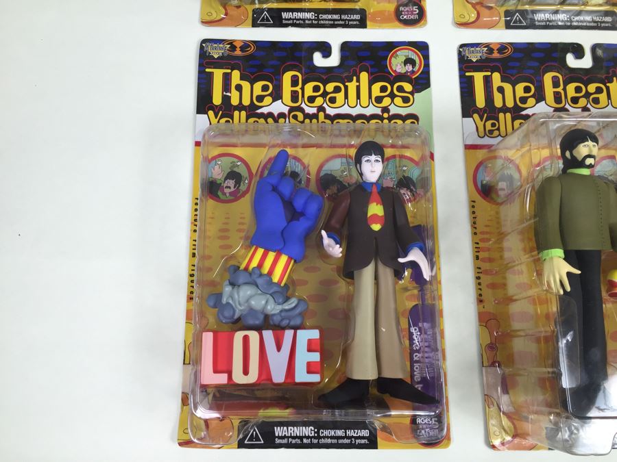Set Of Four The Beatles Yellow Submarine McFarlane Toys New In Packaging Vintage 1999 [Photo 15]