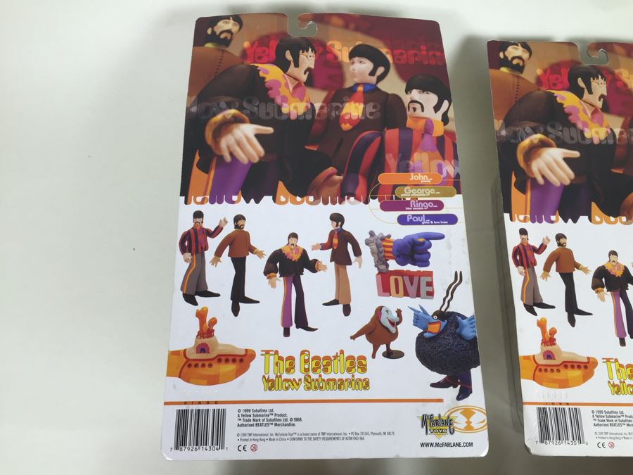 Set Of Four The Beatles Yellow Submarine McFarlane Toys New In Packaging Vintage 1999 [Photo 20]
