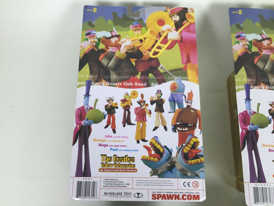 Set Of Four The Beatles Yellow Submarine McFarlane Toys New In Packaging Vintage 2000 [Photo 16]