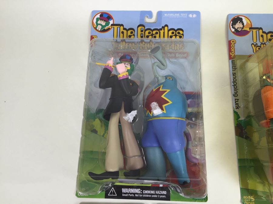 Set Of Four The Beatles Yellow Submarine McFarlane Toys New In Packaging Vintage 2000 [Photo 3]