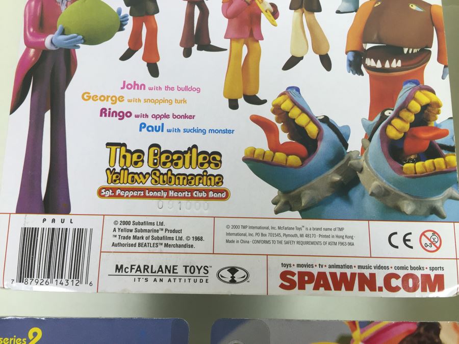 Set Of Four The Beatles Yellow Submarine McFarlane Toys New In Packaging Vintage 2000 [Photo 17]