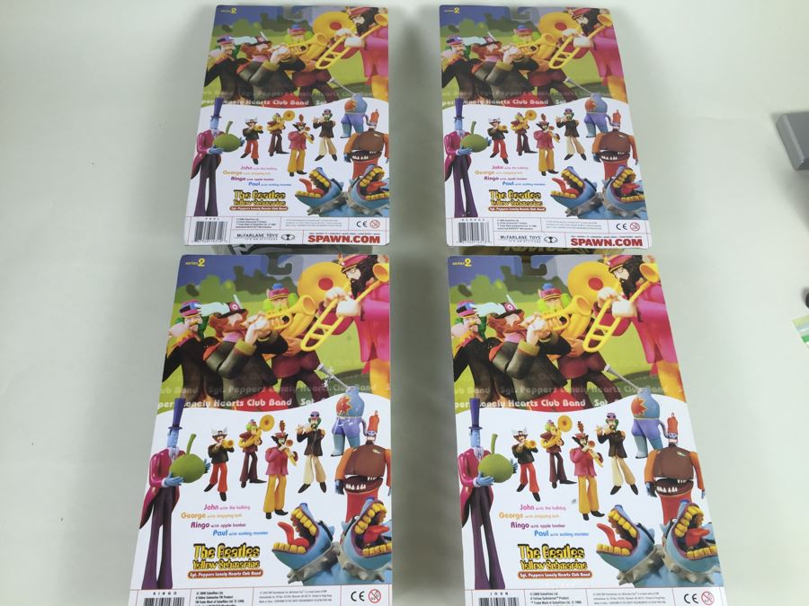 Set Of Four The Beatles Yellow Submarine McFarlane Toys New In Packaging Vintage 2000 [Photo 15]