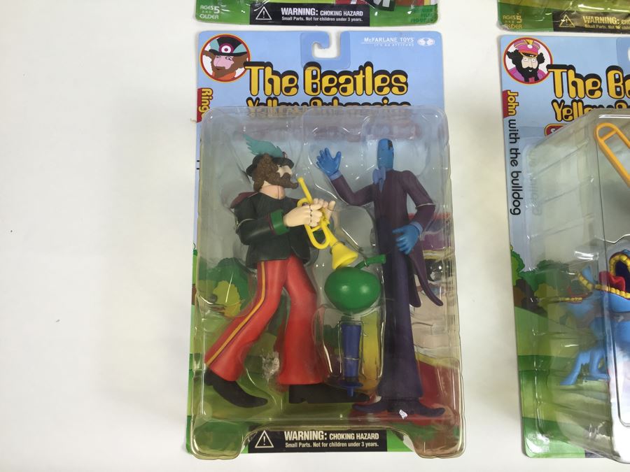 Set Of Four The Beatles Yellow Submarine McFarlane Toys New In Packaging Vintage 2000 [Photo 13]