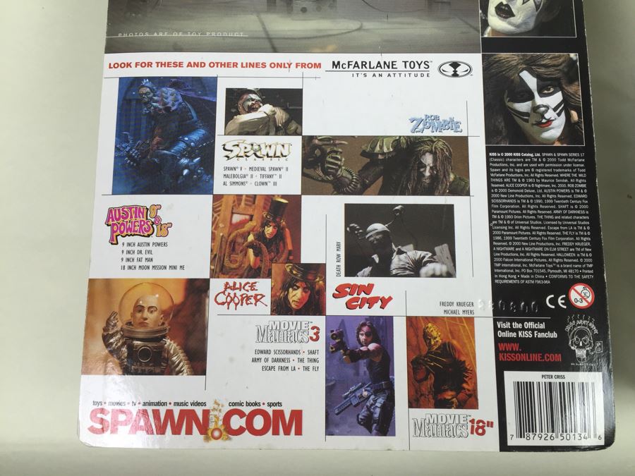 KISS Action Figures McFarlane Toys 'Opened Packaging' Gene Simmons Is Missing Light Vintage 2000 [Photo 24]