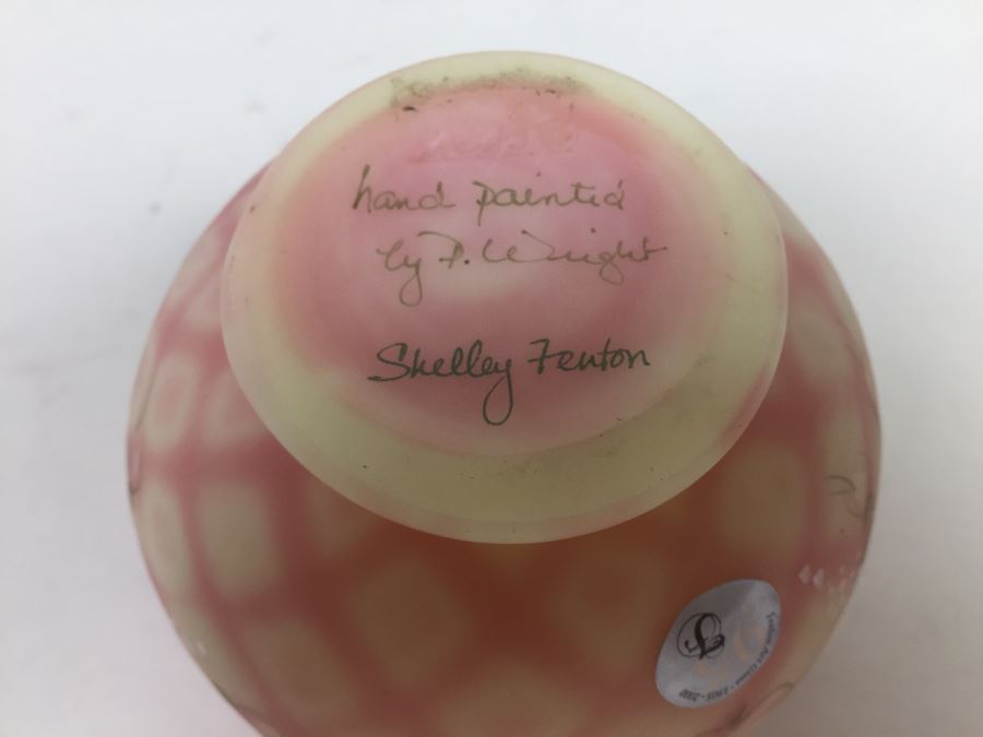 Fenton Art Glass 95th Anniversaryj Art Glass Hand Painted And Signed By D. Wright & Shelly Fenton [Photo 18]