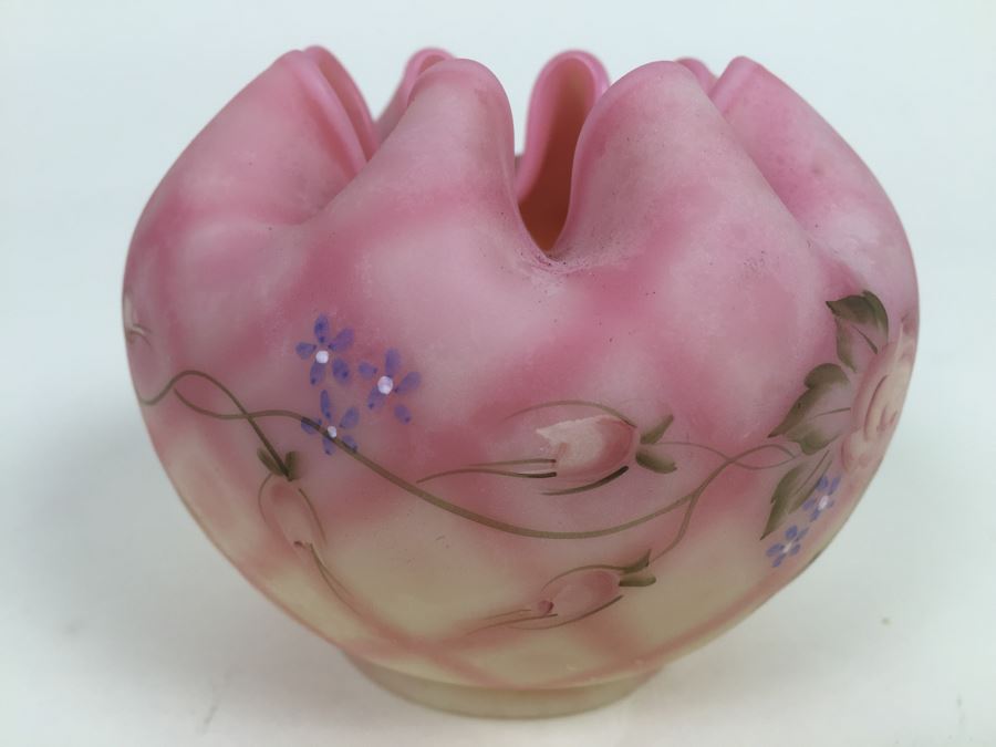 Fenton Art Glass 95th Anniversaryj Art Glass Hand Painted And Signed By D. Wright & Shelly Fenton [Photo 8]