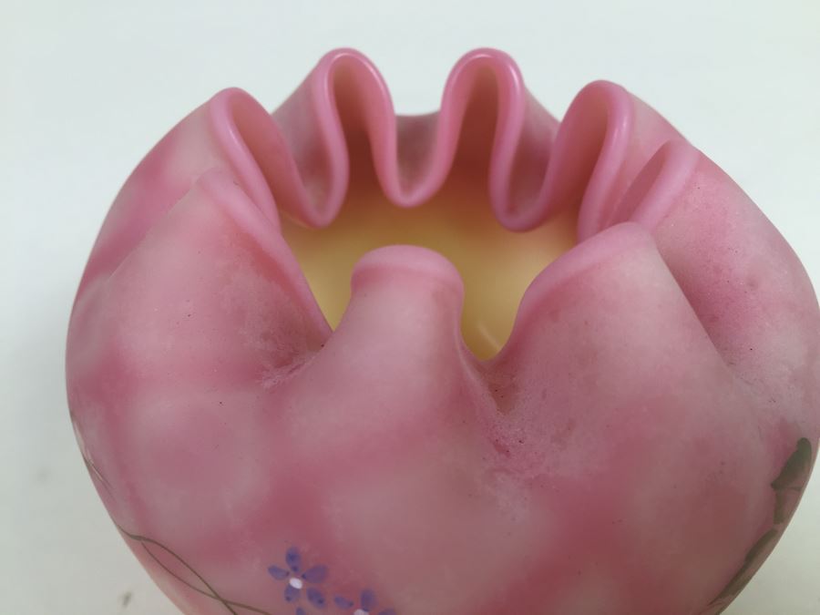 Fenton Art Glass 95th Anniversaryj Art Glass Hand Painted And Signed By D. Wright & Shelly Fenton [Photo 14]