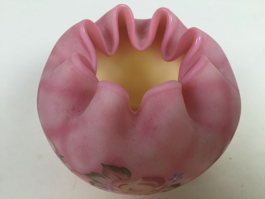 Fenton Art Glass 95th Anniversaryj Art Glass Hand Painted And Signed By D. Wright & Shelly Fenton [Photo 7]