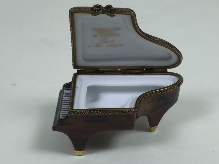 Royale De Limoges Peint A La Main Piano Figurine [Photo 2]