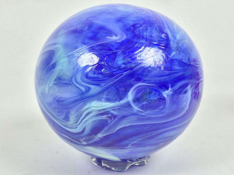 Hand Blown Art Glass L.C.G.C. Glass Ball 2006 [Photo 2]