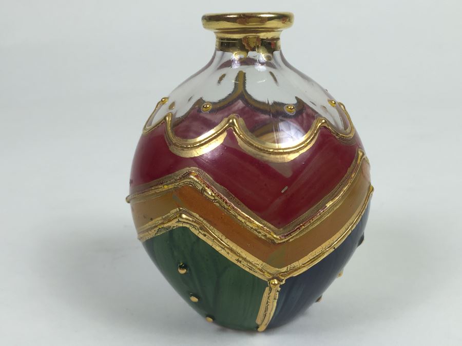 Royal Limited Handpainted Crystal Vase Made In Italy [Photo 7]