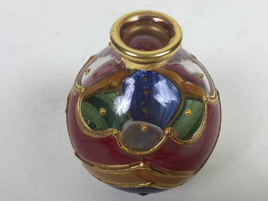 Royal Limited Handpainted Crystal Vase Made In Italy [Photo 9]