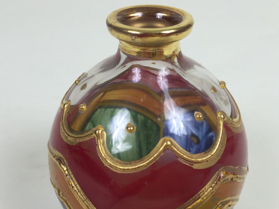 Royal Limited Handpainted Crystal Vase Made In Italy [Photo 4]