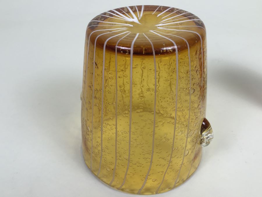 VENINI For DISARONNO Art Glass Ice Bucket [Photo 10]