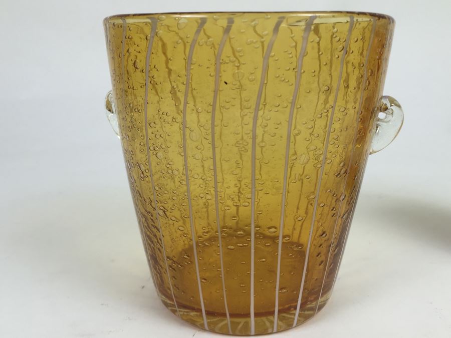 VENINI For DISARONNO Art Glass Ice Bucket [Photo 3]