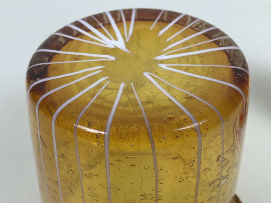 VENINI For DISARONNO Art Glass Ice Bucket [Photo 11]