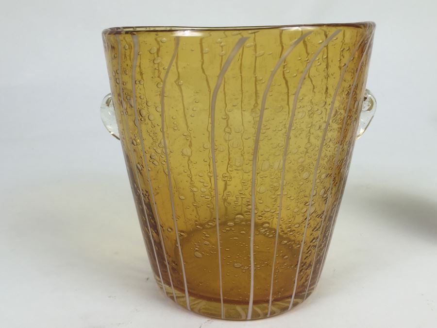 VENINI For DISARONNO Art Glass Ice Bucket [Photo 2]