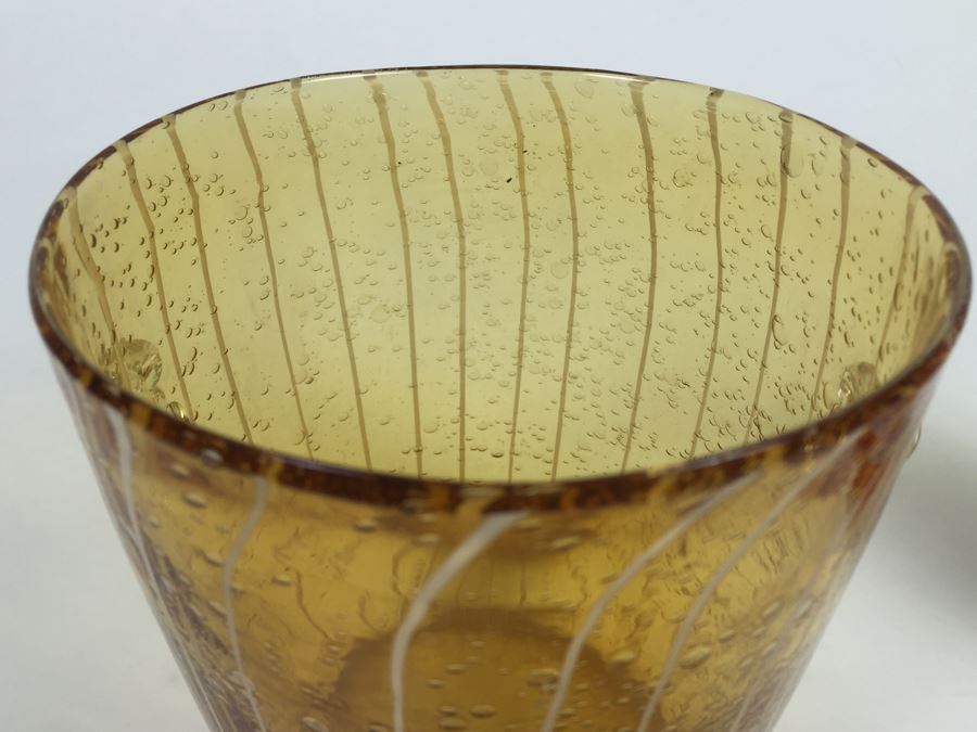 VENINI For DISARONNO Art Glass Ice Bucket [Photo 6]