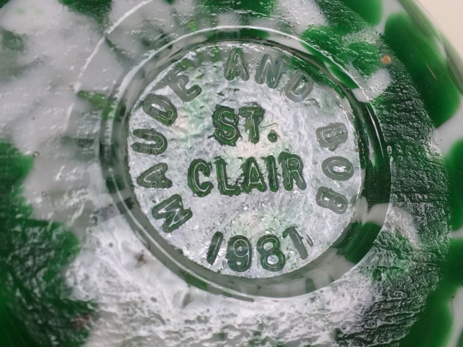 Signed Art Glass Paper Weight [Photo 15]