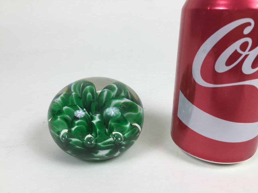Signed Art Glass Paper Weight