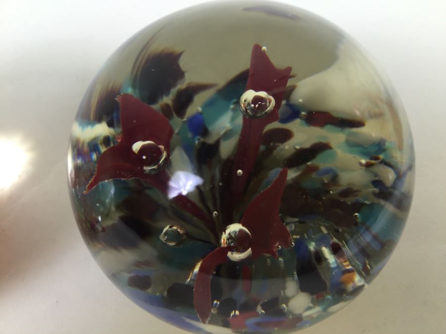 (3) Art Glass Paper Weights [Photo 14]